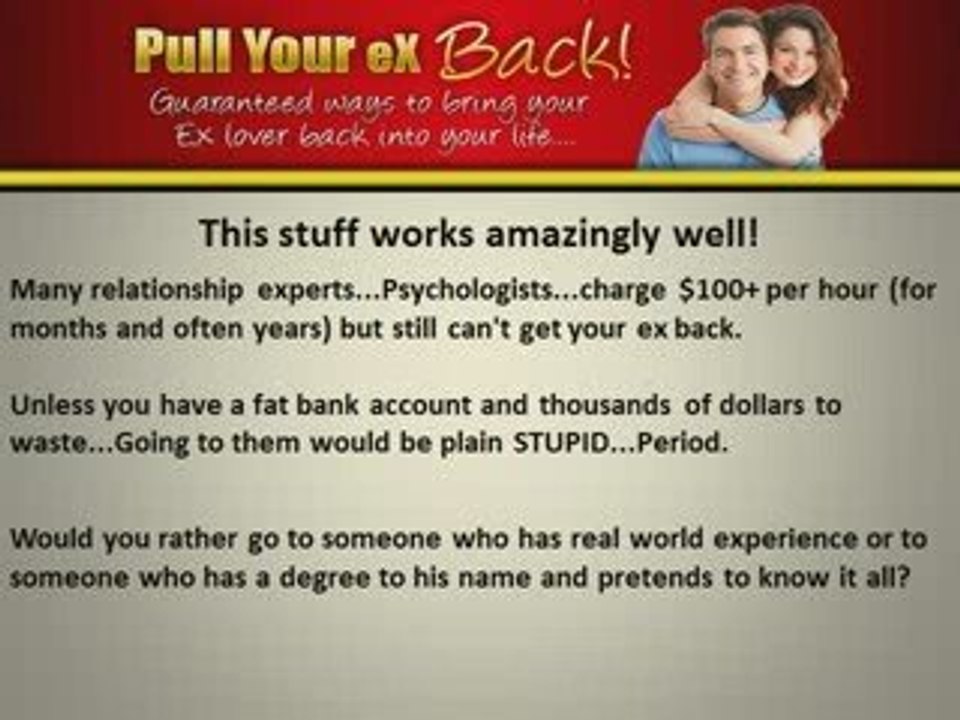 Pull your ex back