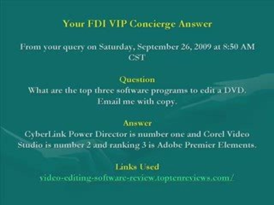 Your FDI Personal Private Net Virtual Concierge - Assistant