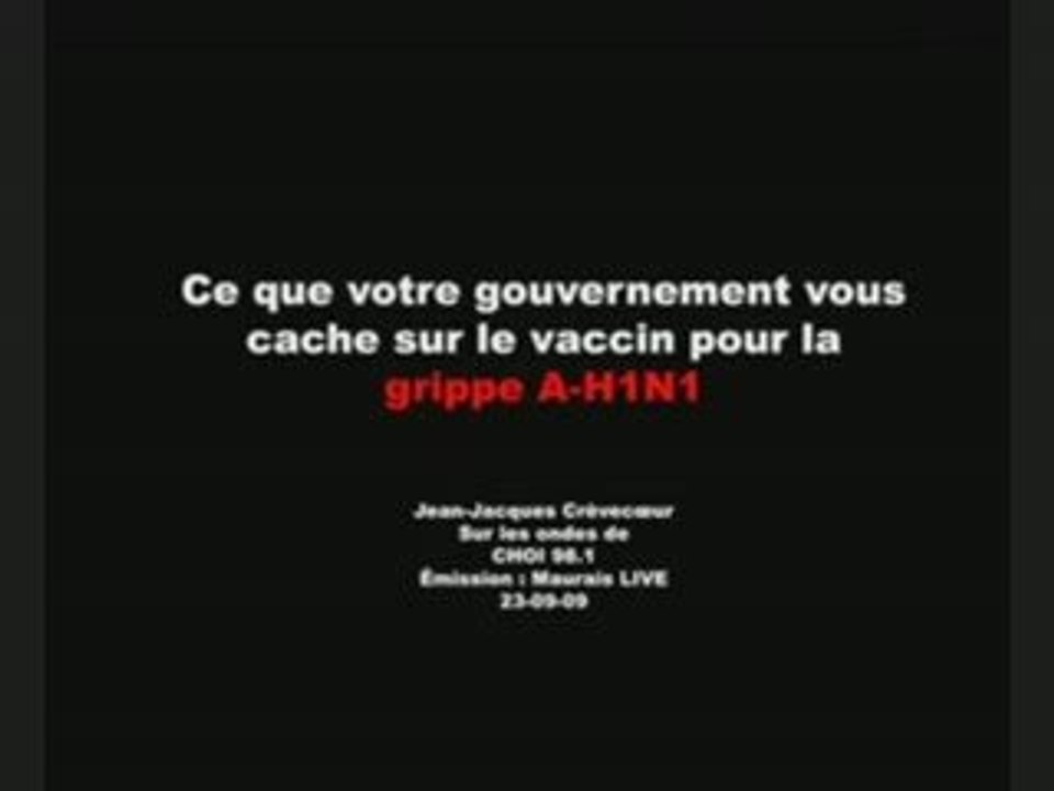 conscience vaccinations grippe h1n1