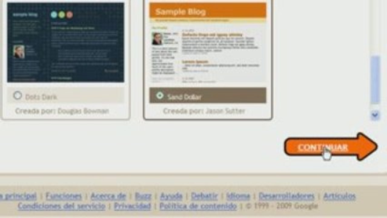 Como hacer una pagina web con blogger- Revelado