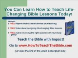 How To Teach The Bible - FREE Bible Study Guides