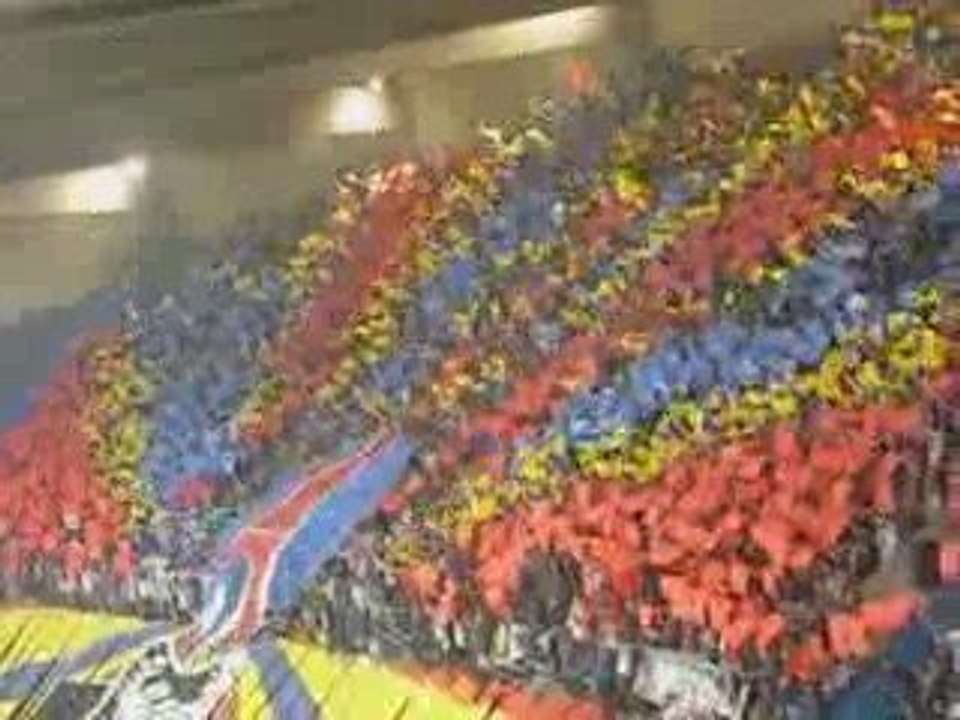 PSG-OL 20/09/09 au Parc des Princes  tifo du virage Auteuil