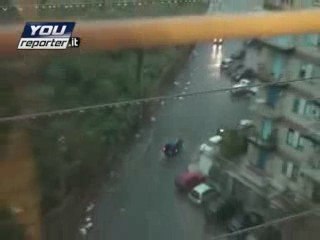 Fiume di spazzatura a Palermo