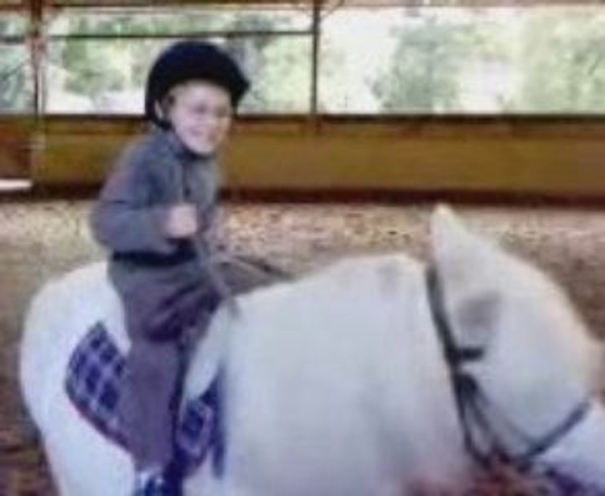 Simon et son poney