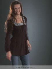 Clockhouse - EMBROIDED SQUARE NECK JERSE