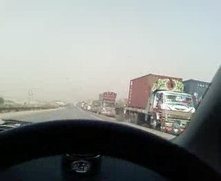 longets traffic jam on highway