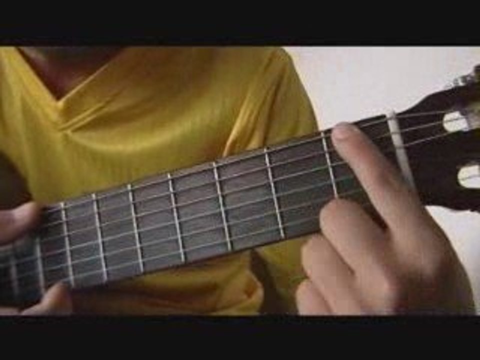 Sol con cejilla, metodo (tocar) (guitarra)