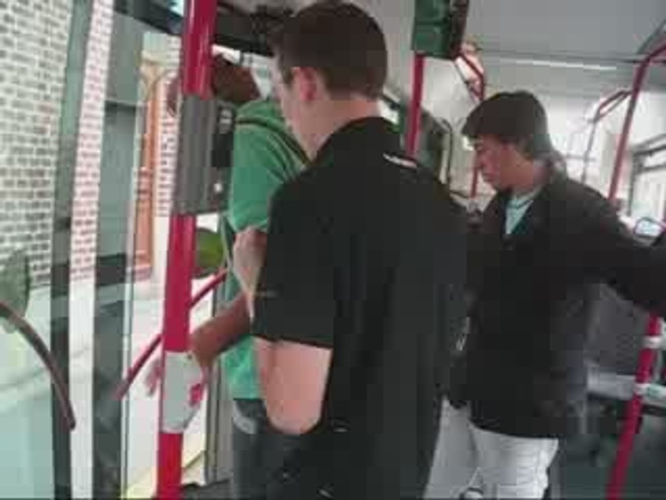 Course avec le bus