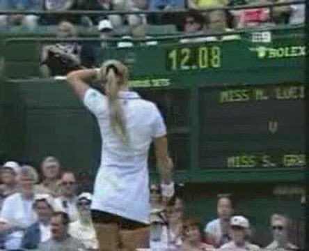Mirjana Lucic vs Steffi Graf Wimbledon 1999 SF