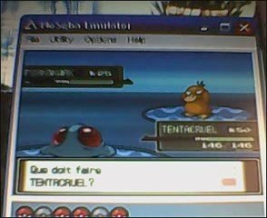 video gameplay de pokemon platine sur ds