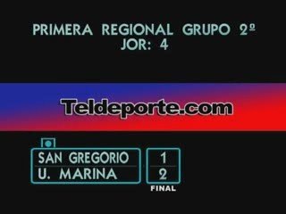 San Gregorio 1 - U.Marina 2 Primera Grupo 2º Jor 4ª