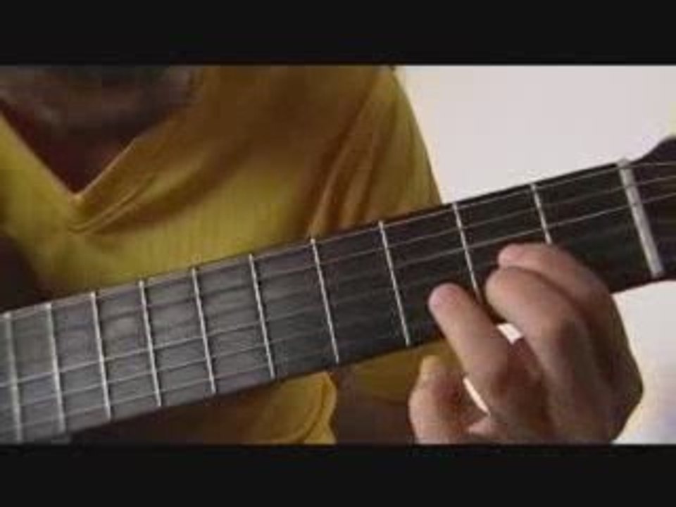 Tocar la menor con cejilla en (guitarra)