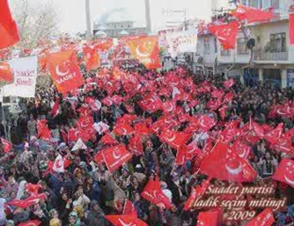 saadet partisi 2009 yerel seçim mitingi