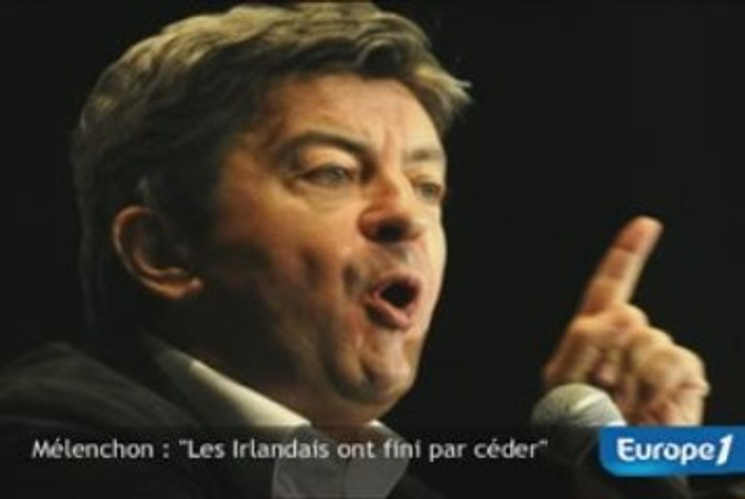 Mélenchon : "les Irlandais ont fini par céder"
