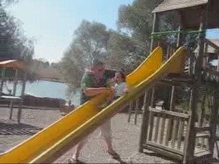 Premier tour de toboggan