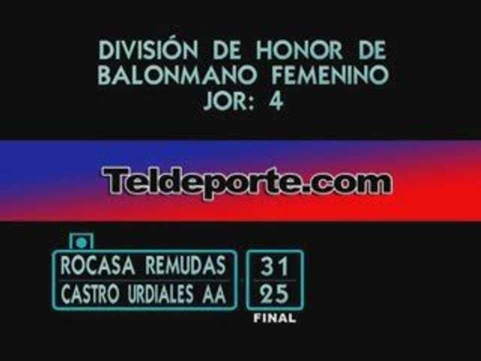 Rocasa 31 - Castro Urdiales 25 División Honor  Jor  4ª