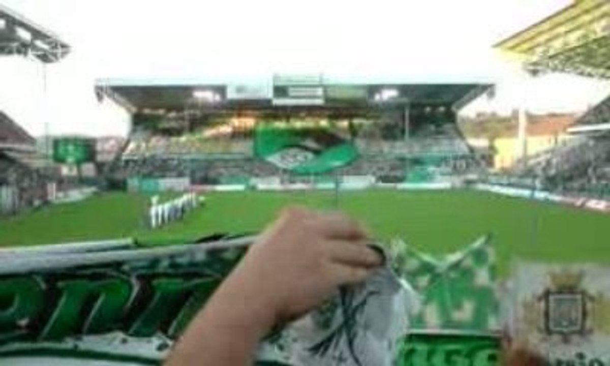 ASSE 3-1 Bordeaux Debut de matche+le tifo en nord
