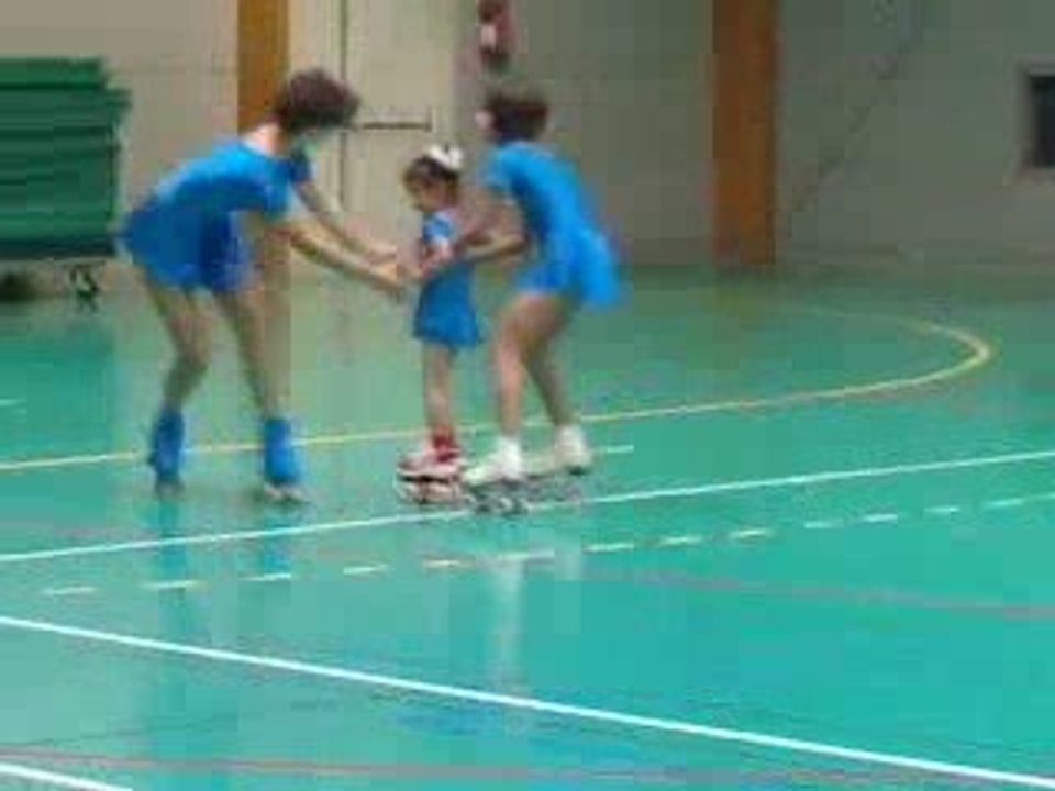 Patinage artistique à roulette de mes filles