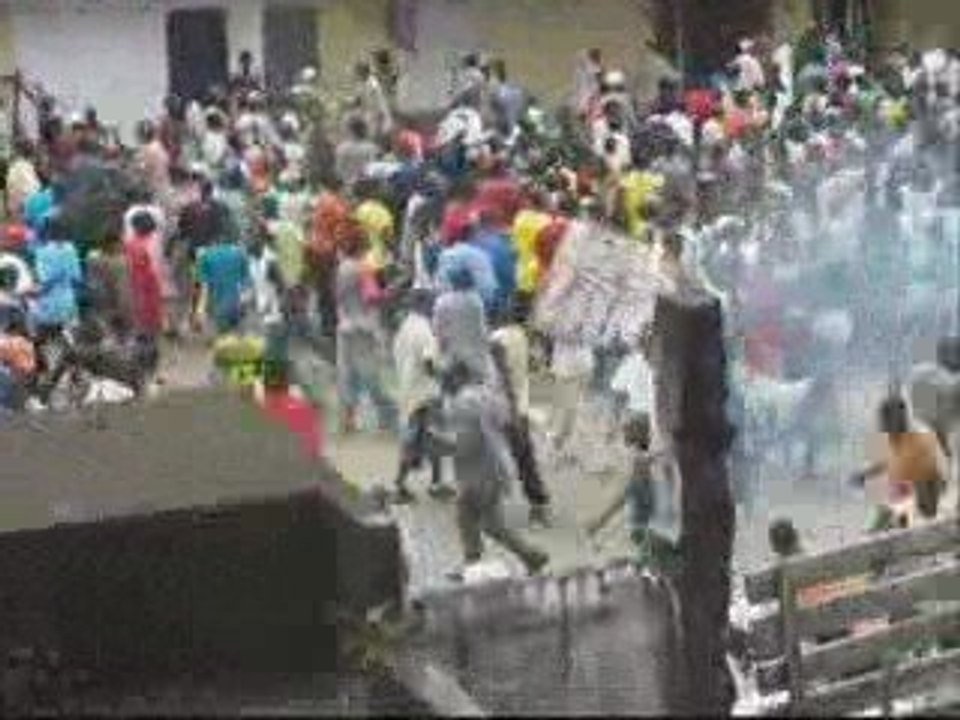 Thiegboro, devant les manifestants du 28 septembre 2009