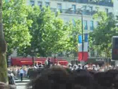 Défilé du 14 juillet 2009 - passage Sarkozy