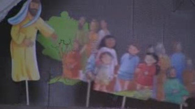 théâtre de Jésus : laissez venir à moi les petits enfants