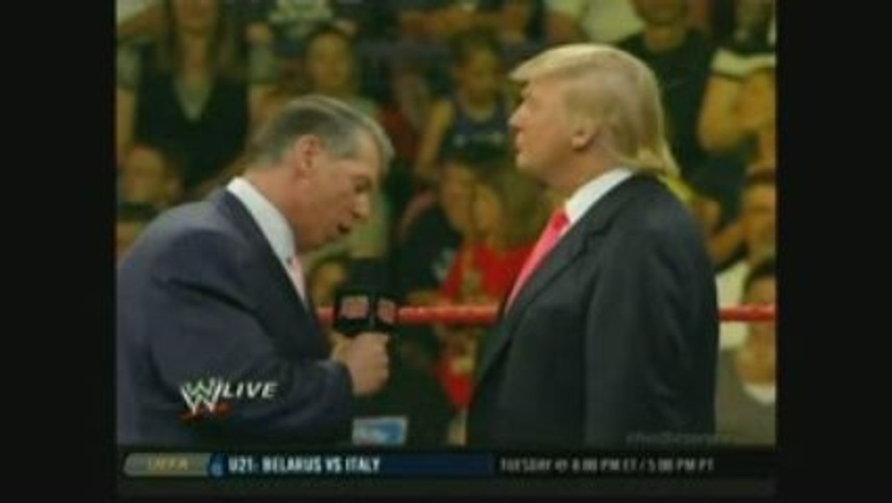 Donald Trump fired by WWE chairman Vince McMahon!