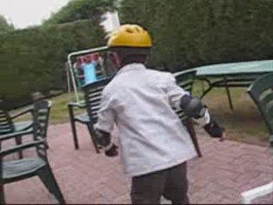 Pierre fait du roller
