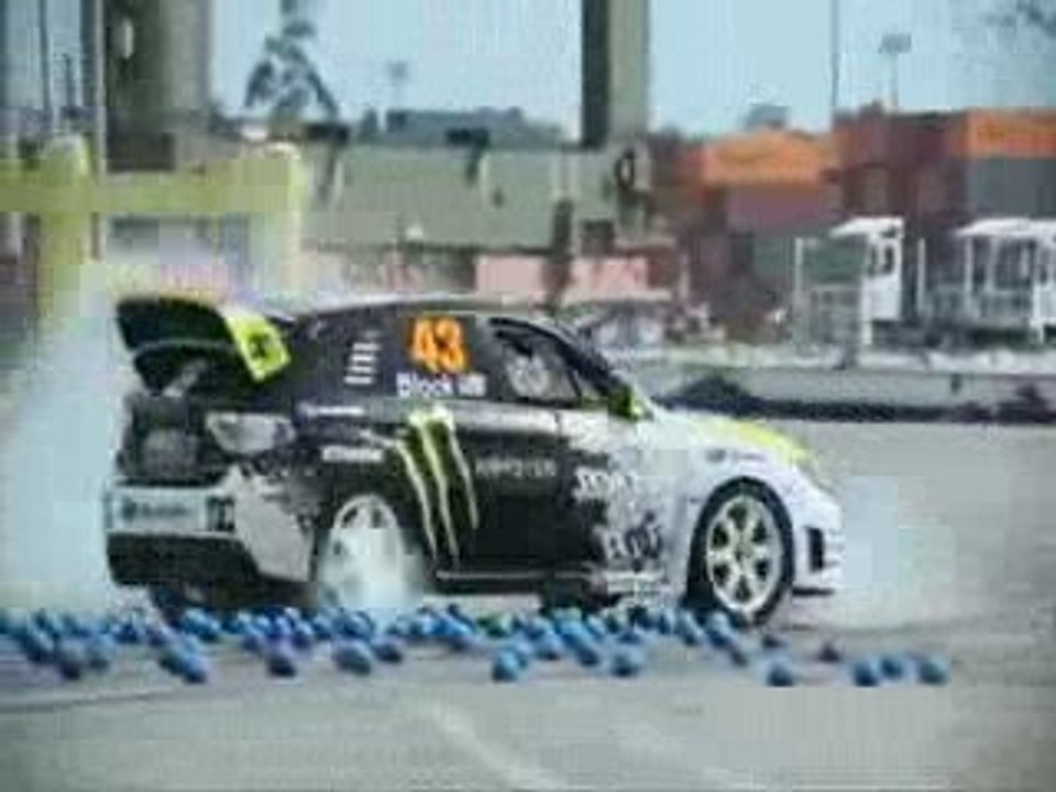 Ken Block drifting subaru