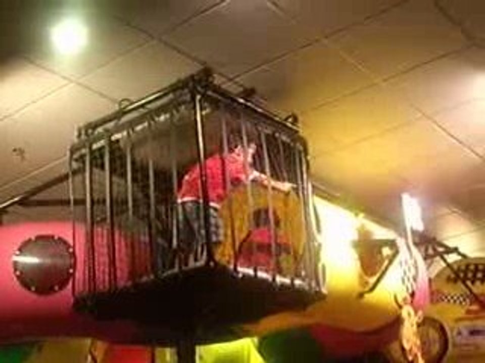 Aaron climbing@ChuckyCheese