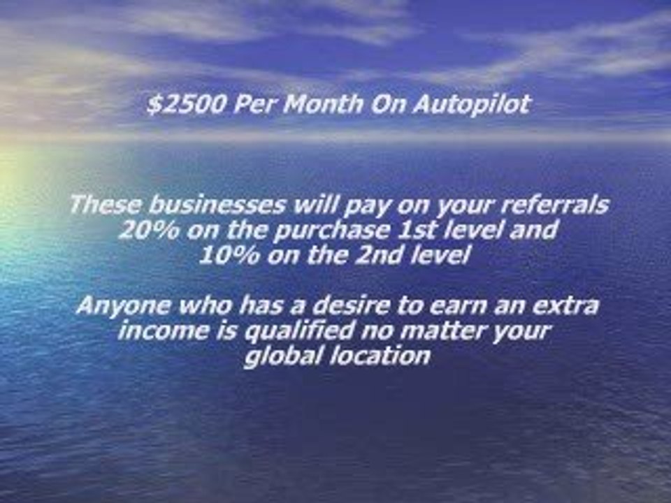 $2500 Per Month On Autopilot