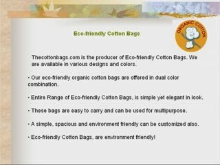 Eco Friendly Cotton Bags