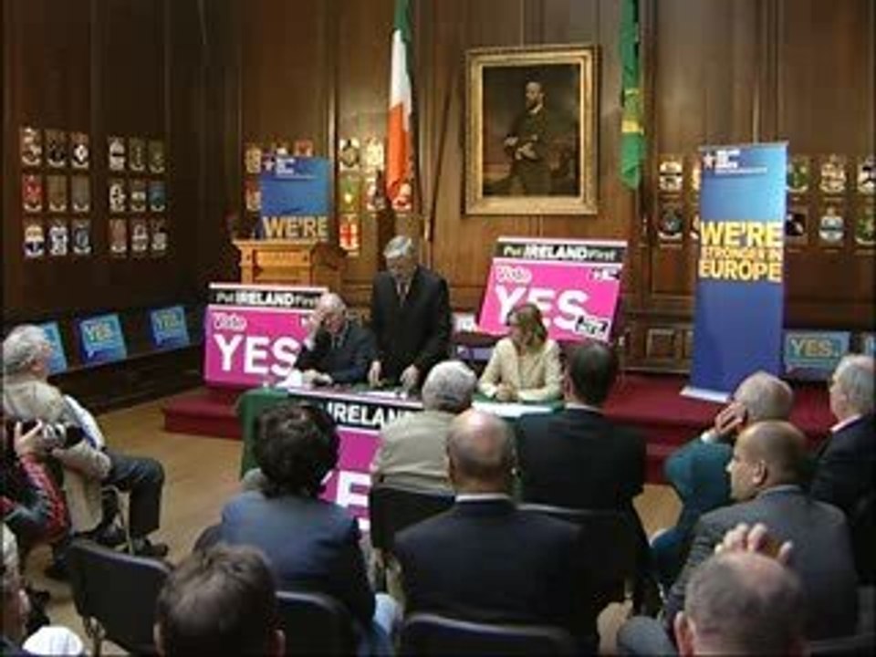 Lisbon Treaty yes and No last campaign in Ireland