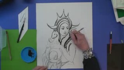 Princess Brush and Ink by Cheri Marlow of Carrousel Studios