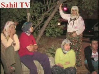 GECE YARISI YANAN ARAÇ KORKUTTU