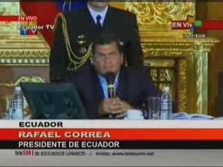 Correa se reúne con Representantes Indígenas
