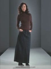 South - Denim maxi skirt