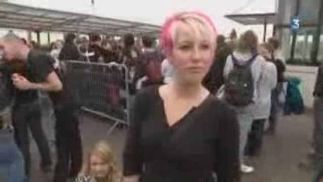 les fans d'Indochine a Rouen le 6 Octobre 2009