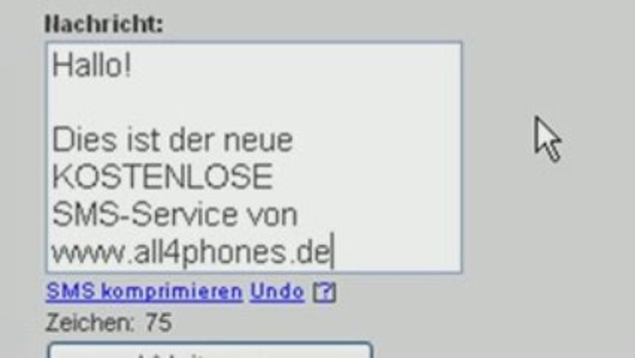 Free SMS ohne Anmeldung