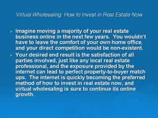 How To Invest In Real Estate Now-Virtual Wholesaling Basics
