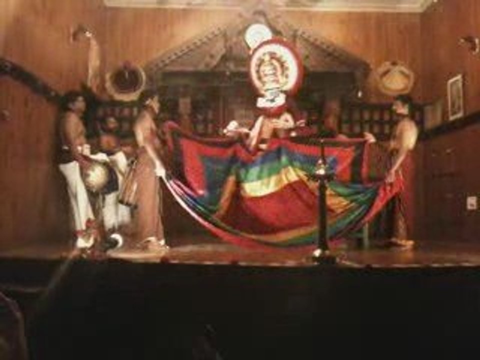 Séance 4 de kathakali à Fort Cochin (Kochi)