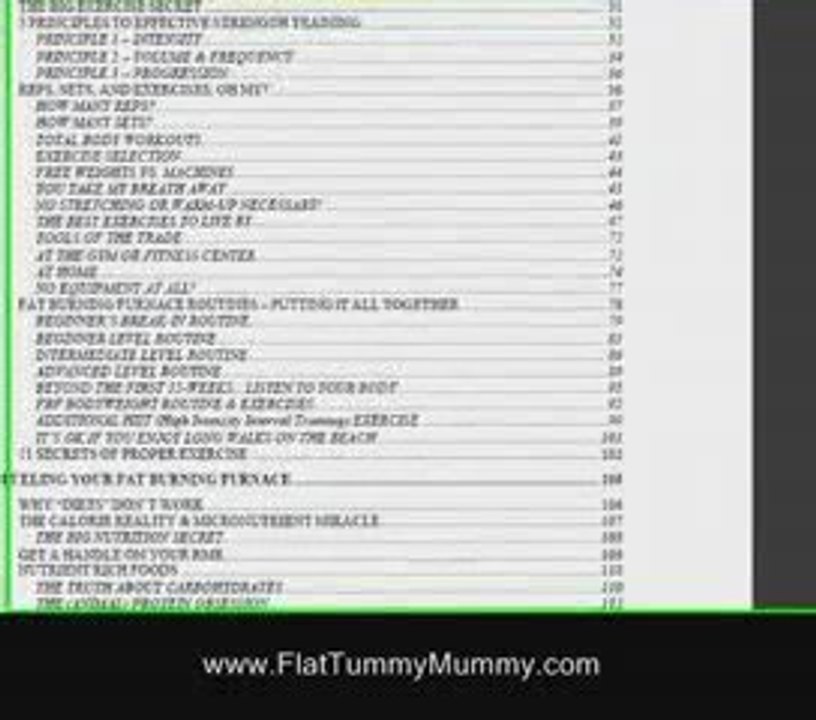 How to Get A Flat Tummy - See how I did it.