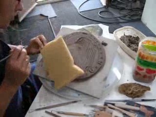 réalisation d'un bas relief