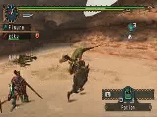 Monster hunter freedom 2 Goku et Fisure