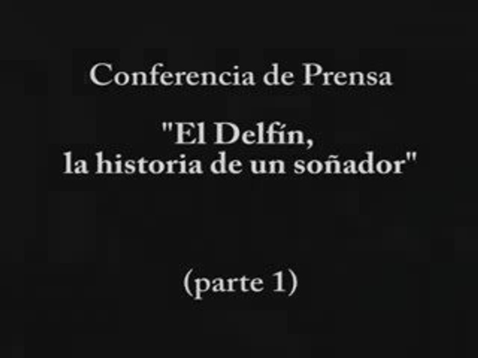 Conferncia de Prensa de El Delfin, la historia de un soñador