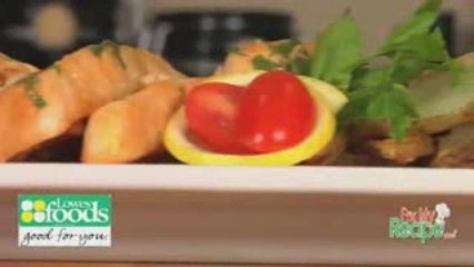 Barbecued Halibut with Roasted Potatoes