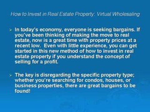 How To Invest In Real Estate Property -Wholesaling Explained