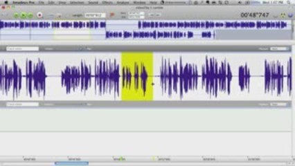 Using AmadeusPro to edit a sound file