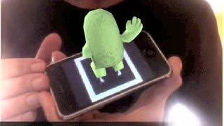 Un alien en réalité augmentée sur mon iPhone