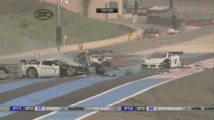 FIA GT France 2009 Huge crash