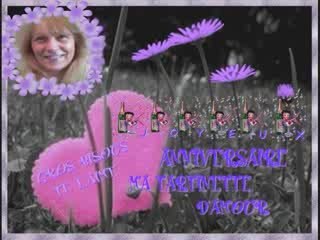 JOYEUX ANNIV MA TARTINETTE D' AMOUR